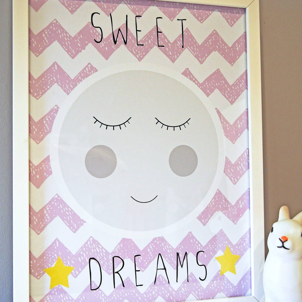 Moon Nursery Print By Happy Paper