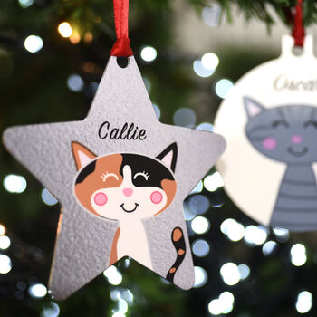 Personalised Cat Hanging Decoration, 7 of 8