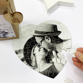 Personalised Heart Love You To Pieces Jigsaw, 4 of 5