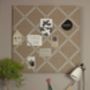 Fabric Notice Board With Stripe Ribbon, thumbnail 1 of 5