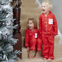 Personalised Family Christmas Red Pyjamas, thumbnail 4 of 11