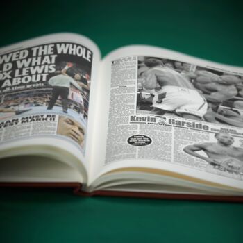 Boxing Personalised UK Sports Gift Newspaper Book, 11 of 12