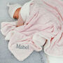 Personalised Pink Sherpa Blanket And Lamb Comforter Set, thumbnail 4 of 12