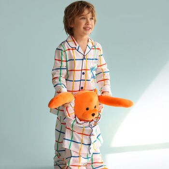 Max Hug Me Boys Pyjama Set With Matching Mega Size Teddy Bear, 3 of 6