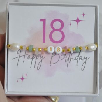 18th Birthday Dainty Crystal Friendship Bracelet Gift, 5 of 8