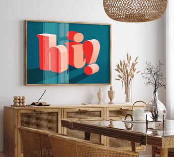 Giant 'Hi!' Print, 3 of 5