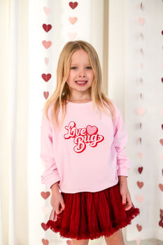 My First Valentines Embroidered Personalised Love Heart Sweatshirt Jumper, 7 of 7