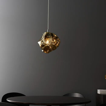 Magma Bronze Glass Pendant Light, 4 of 6