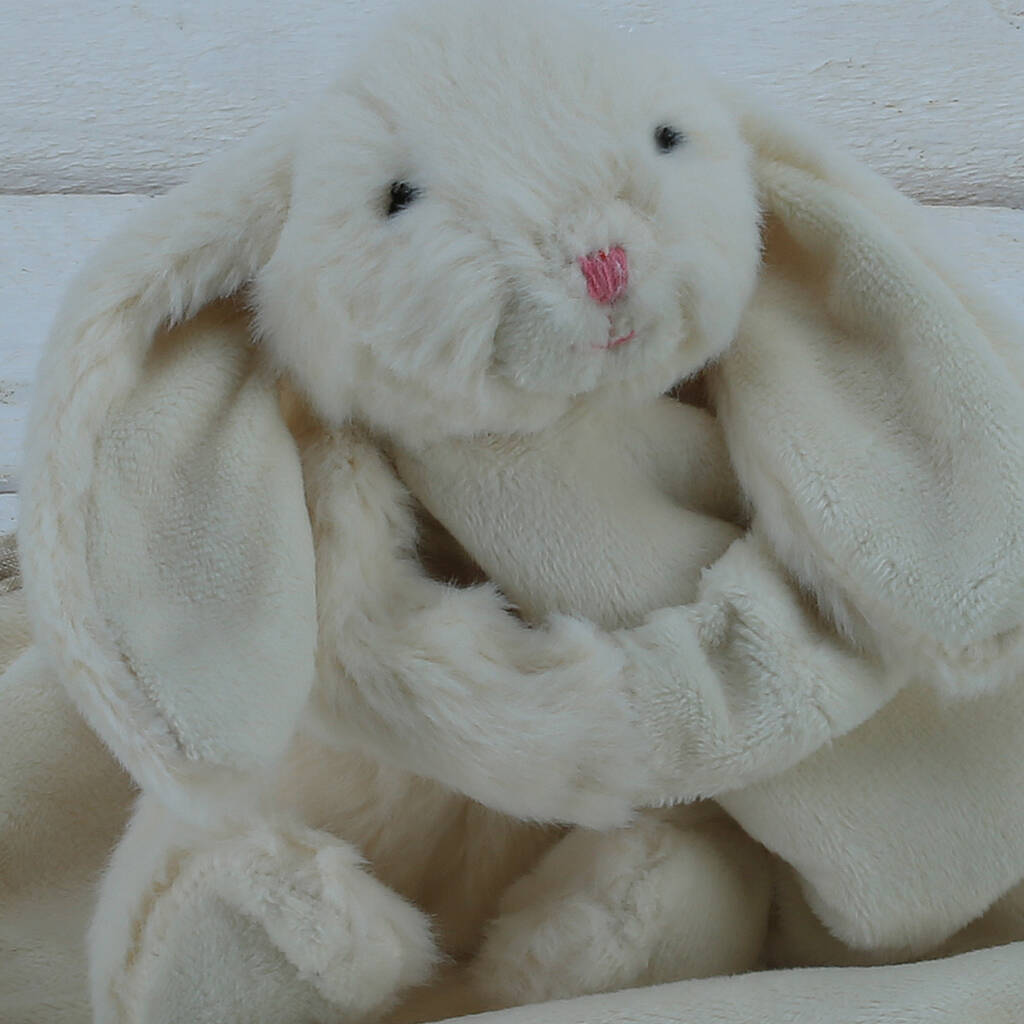 Cream Bunny Toy Baby Soother/Comforter Gift Boxed By Jomanda #Softer ...