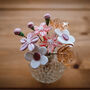 Valentine's Glass Flowers With Cut Glass Vase, thumbnail 8 of 11
