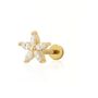 Sparkling Teeny Flower Single Flat Back Earring, thumbnail 1 of 6