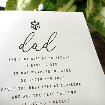 Personalised Handmade Christmas Card For Special Dad, 3 of 4