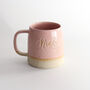 Pale Pink Personalised Name Mug Stone, thumbnail 2 of 3