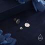 Sterling Silver Rolled Up Armadillo Stud Earrings, thumbnail 7 of 12