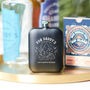 Personalised 'Life Is Better Outdoors' Cowboy Hip Flask, thumbnail 1 of 7