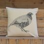 French Partridge Cushion Cover, thumbnail 4 of 4