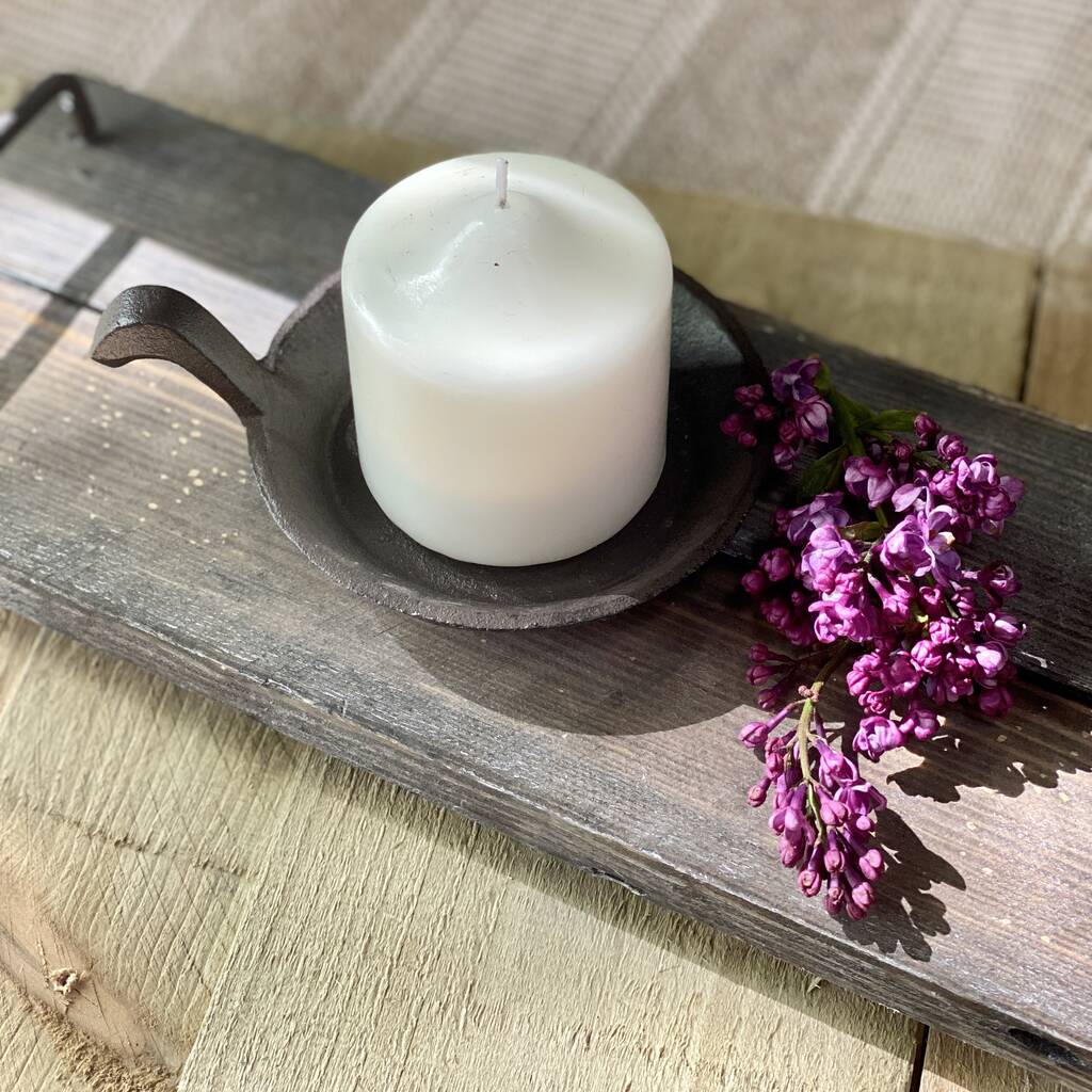Cast Iron Candle Saucer By Goods & Ware