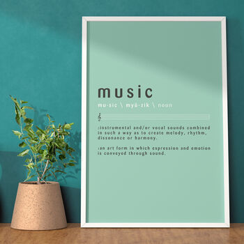 Music Definition Print | Music Studio Poster, 9 of 11