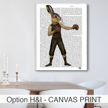 Hare Print, Boxing Hare Book Print, Framed Or Unframed, 7 of 7