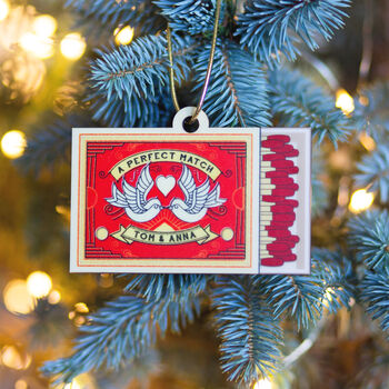 Personalised Matchbox Christmas Tree Decoration, 5 of 7