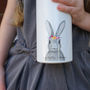 Personalised Floral Bunny Water Bottle, thumbnail 2 of 5