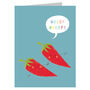 Mini Chillies Greetings Card, thumbnail 2 of 4