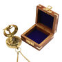Personalised 5th Anniversary Brass Sundial Compass, thumbnail 2 of 11