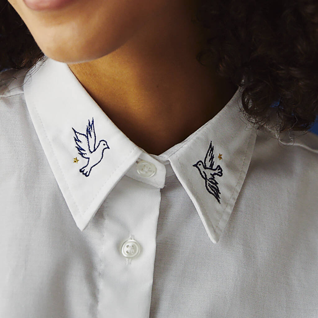 Embroidered Sisterhood Birds Shirt, 1 of 3