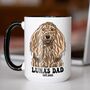 Personalised Afghan Hound Dog Dad Portrait Mug, thumbnail 1 of 10