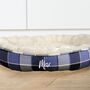 Personalised Plaid Pet Bed, thumbnail 3 of 7