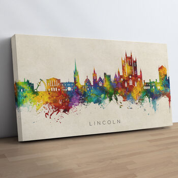 Lincoln Skyline Cityscape Art Print, 10 of 12