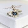 Montana Sapphire, White Gold Engagement Ring, thumbnail 2 of 7