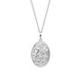 Sterling Silver Floral Necklace, thumbnail 5 of 6