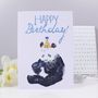 Happy Birthday Panda Party Hat Card, thumbnail 8 of 8