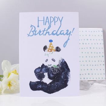 Happy Birthday Panda Party Hat Card, 8 of 8