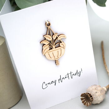 Crazy Plant Lady Personalised Card, 10 of 10