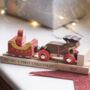 Personalised Santa Wooden Train And Track, thumbnail 1 of 4