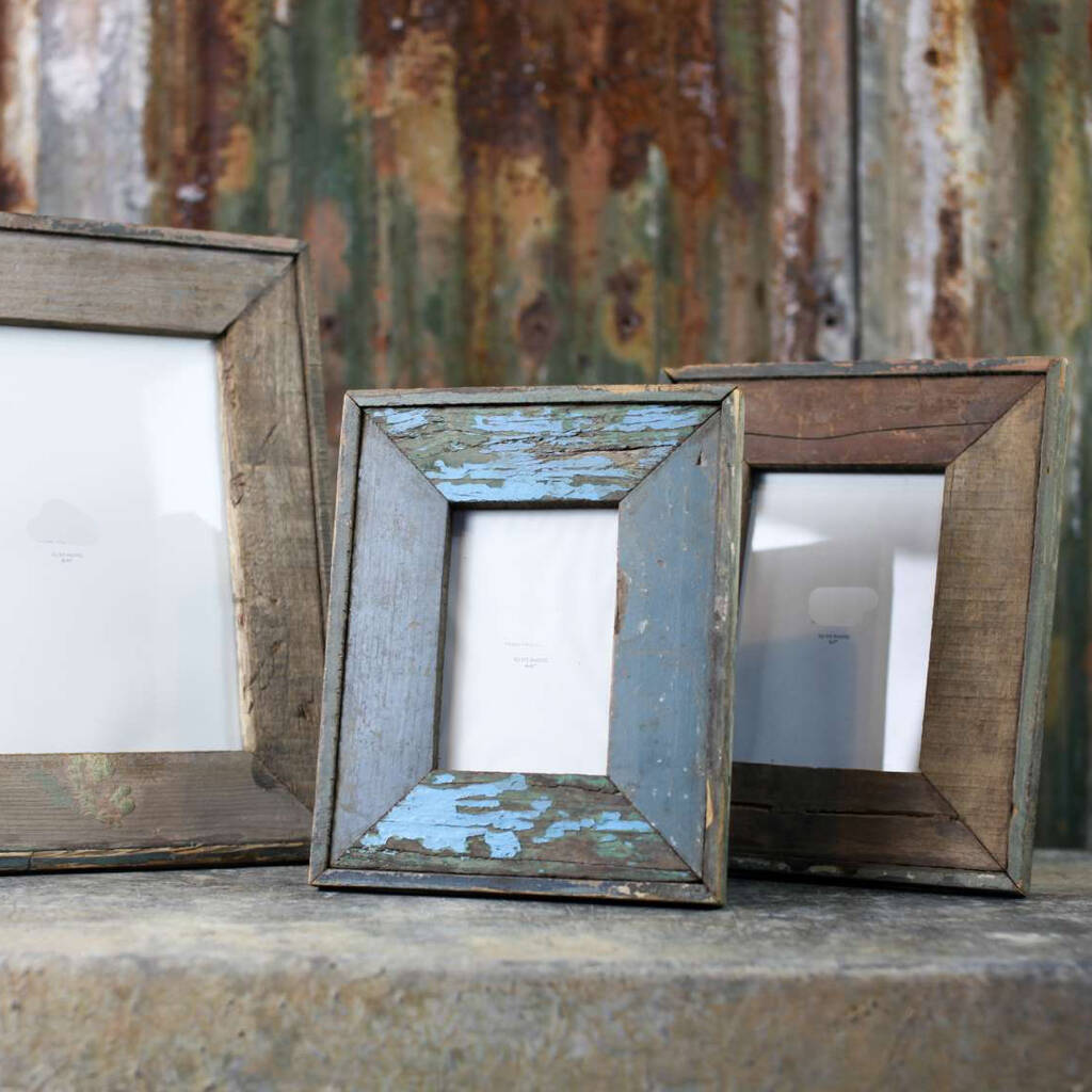 Reclaimed Wood Photo Frame By all things Brighton beautiful