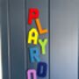 Colourful Personalised Lego Compatible Wall Letters, thumbnail 7 of 7