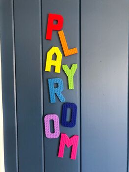 Colourful Personalised Lego Compatible Wall Letters, 7 of 7