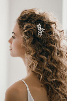Vintage Style Swarovski Crystal Wedding Hair Comb Luna, 11 of 12
