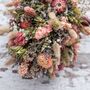 Pink And Ivory Dried Flower Wedding Bouquet, thumbnail 2 of 2