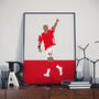 Darren Bent Charlton Football Poster, thumbnail 1 of 3
