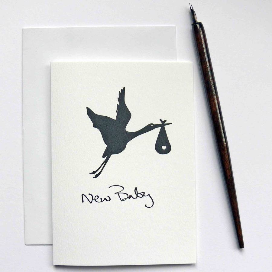 new baby greeting card by the sardine's whiskers