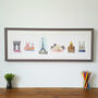 Paris Skyline Illustration Limited Edition Giclee Print, thumbnail 1 of 7