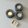 Concrete Cylinder Tea Light Candle Or Air Plant Holder, thumbnail 5 of 12
