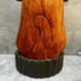 32cm Handcarved Lotus Yoga Cat Wooden Ornament Decor, thumbnail 4 of 12