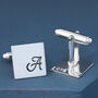 Personalised Sterling Silver Groom Cufflinks, thumbnail 5 of 9