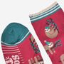 Women's Bamboo Socks Berry Christmas Sloth, thumbnail 4 of 5