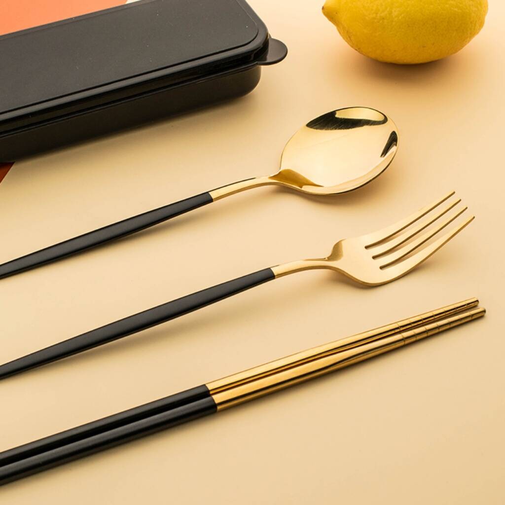 Luxury Cutlery Gift Set For Asian Cuisine Lovers By Natural Gift Store